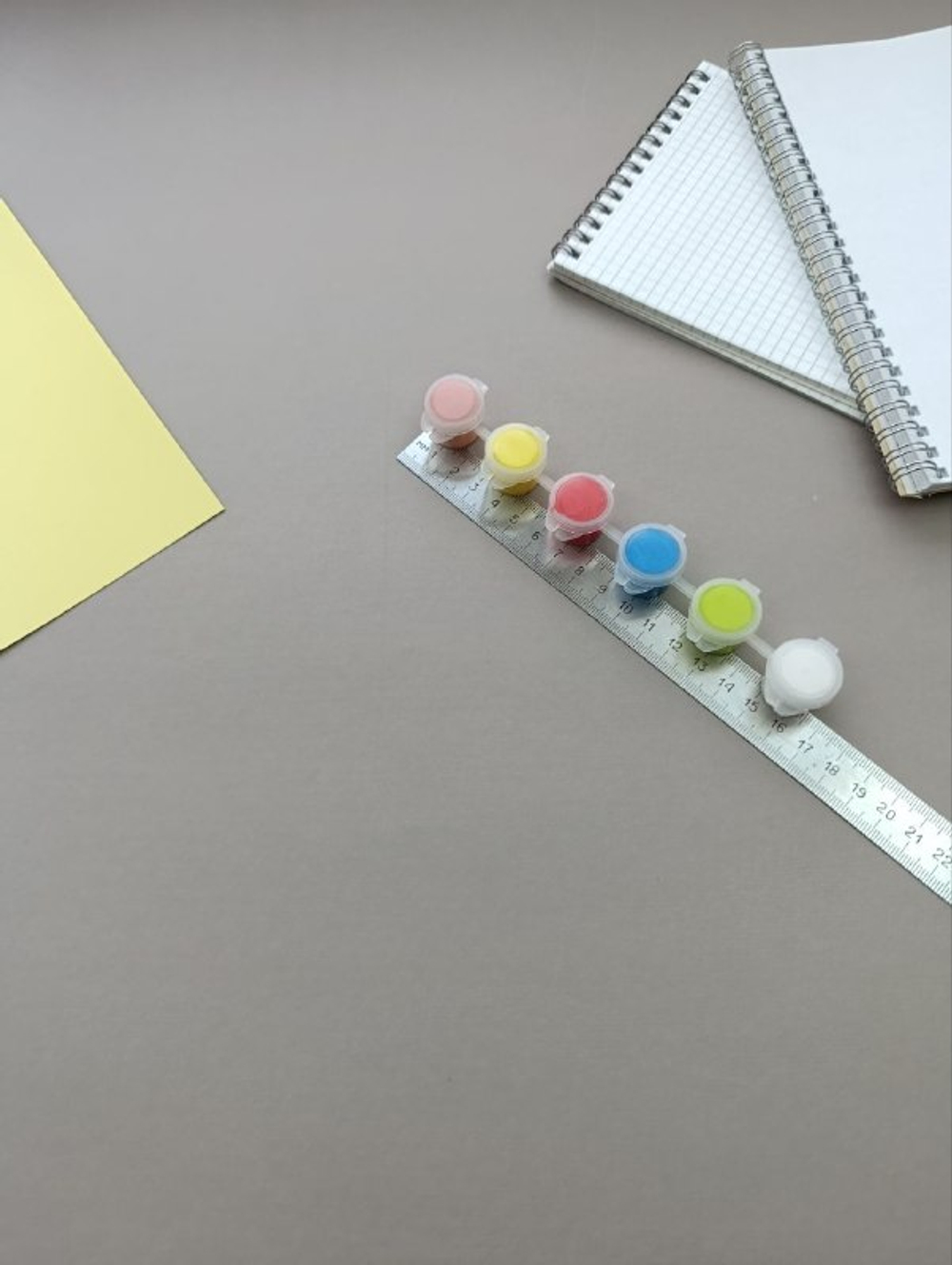 Краски акриловые 3мл*6 цветов в спайке (арт. K108) морозостойкие