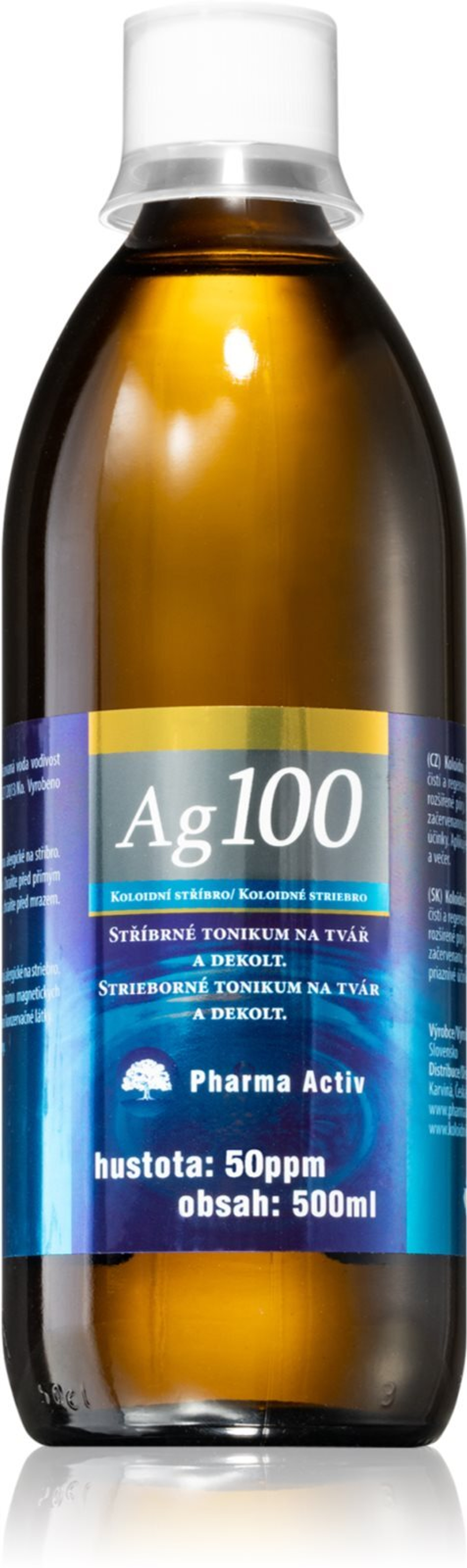 Pharma Activ Colloidal silver 50ppm - очищающий тоник /   500  ml  / GTIN 8594195440434
