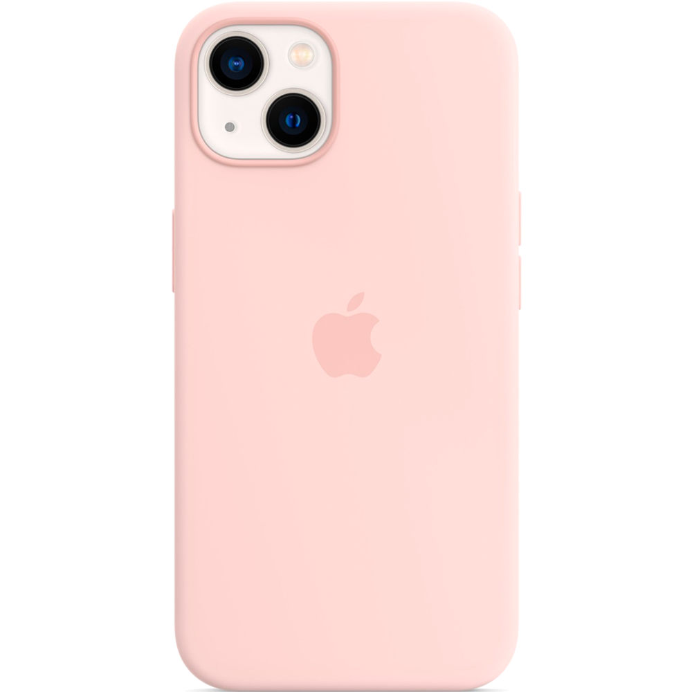 Силиконовый чехол с поддержкой MagSafe Apple Silicone Case для iPhone 13, Chalk Pink (Розовый мел)