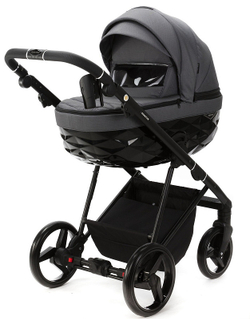 Детская коляска Adamex Quantum 2 в 1 Q-TK57 TIP (Т.СЕРЫЙ)