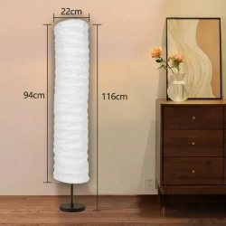 Абажур из рисовой бумаги для торшера, 1 штука, белый, 100x22 см.Абажур из рисовой бумаги для напольного торшера