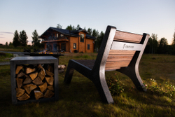 Кресло для костровой зоны C-Lounge, павловния (Concretika)
