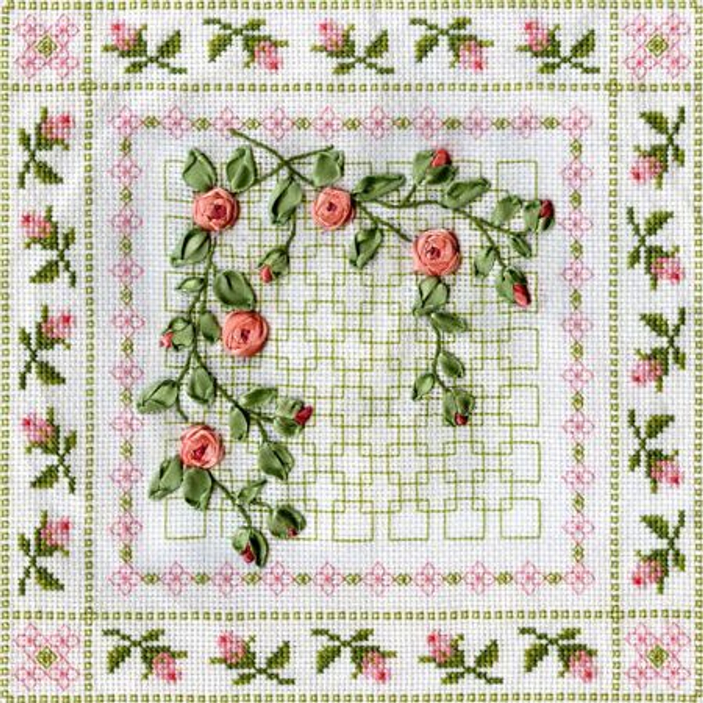 "Плетистая роза"-Ц-554  вышивка