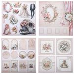 Бумага для скрапбукинга 30х30 см "Свадебный", двусторонняя, 12 листов, 180 г/м2, ОСТРОВ СОКРОВИЩ, 665435