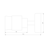 Светодиодный спот Eurosvet Plat 20125/1 серебро