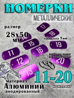 Номерки на ключи металлические