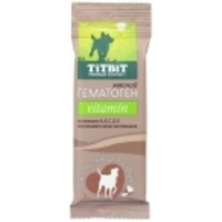 Лакомство TiTBiT vitamin гематоген для собак, мясной, 35 г