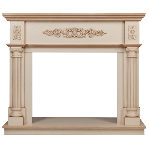 Портал Real Flame Silvia 26 WT Белый дуб с бежевой патиной