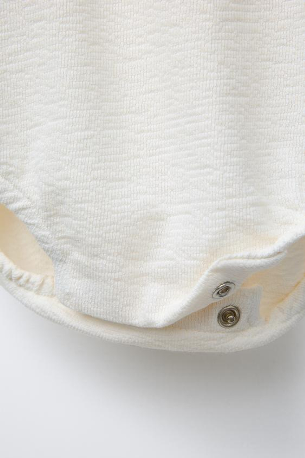 ZARA ПОЛЗУНКИ ИЗ МАХРОВОЙ С УЗОРОМ «МОРОЖЕНОЕ», СВЕТЛЫЙ ЭКРЮ