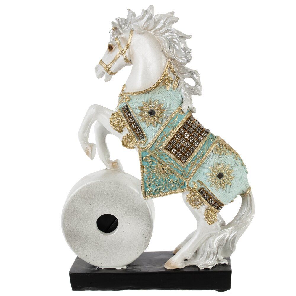 GAEM Фигурка декоративная "Лошадь" с часами (AAAx1, н/п), L16 W5 H22 см