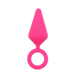 Анальная пробка с кольцом Candy Plug S-Pink (Цвет: розовый)