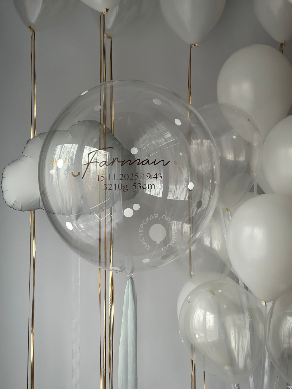 Воздушные шары на выписку №8839  Изображение2