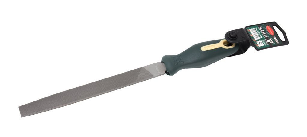 Напильник плоский 10''-250мм, на пластиковом держателе RockForce RF-5056P110