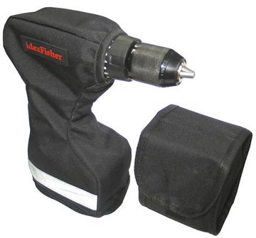 Чехол для шуруповерта ШУРТУК (L-size) + чехол для аккумулятора, цвет чёрный.