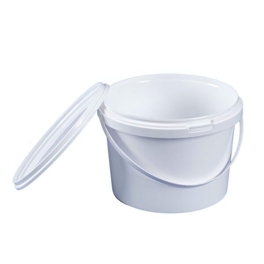 Ведро с пластиковой ручкой 3,2л + крышка с замком