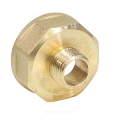 Переход латунь Ду 32х25 (1 1/4"х1") ВР/НР VALFEX VF.592.L.114.100