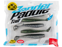 Виброхвост LJ 3D Series Zander Paddle Tail 4" (10 см), цвет Z11, 5 шт.