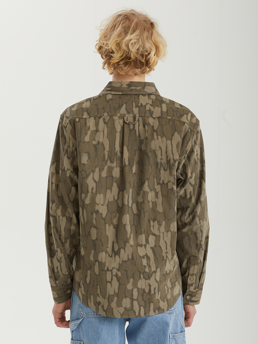 Мужская Рубашка Warped Camo Corduroy