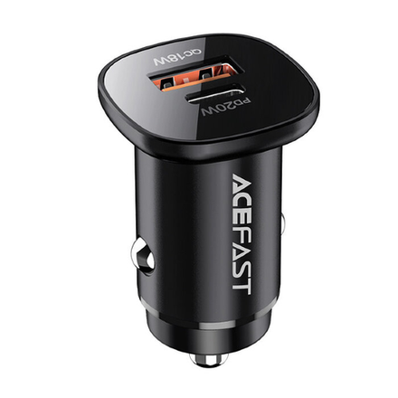 B1 mini 38W(USB-C+USB-A) dual-port metal car charger