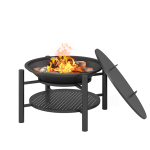 Чугунная Костровая чаша "Фантастик" Ø 700 Люкс + Электровертел