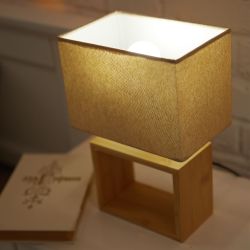 UML-B401 E27 LIGHT GREY-WOOD Светильник настольный декоративный под лампу Е27. 40W. Механический выключатель. Светло-серый. ТМ Uniel