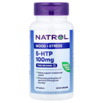 Natrol, 5-HTP, медленное высвобождение, 100 мг, 45 таблеток