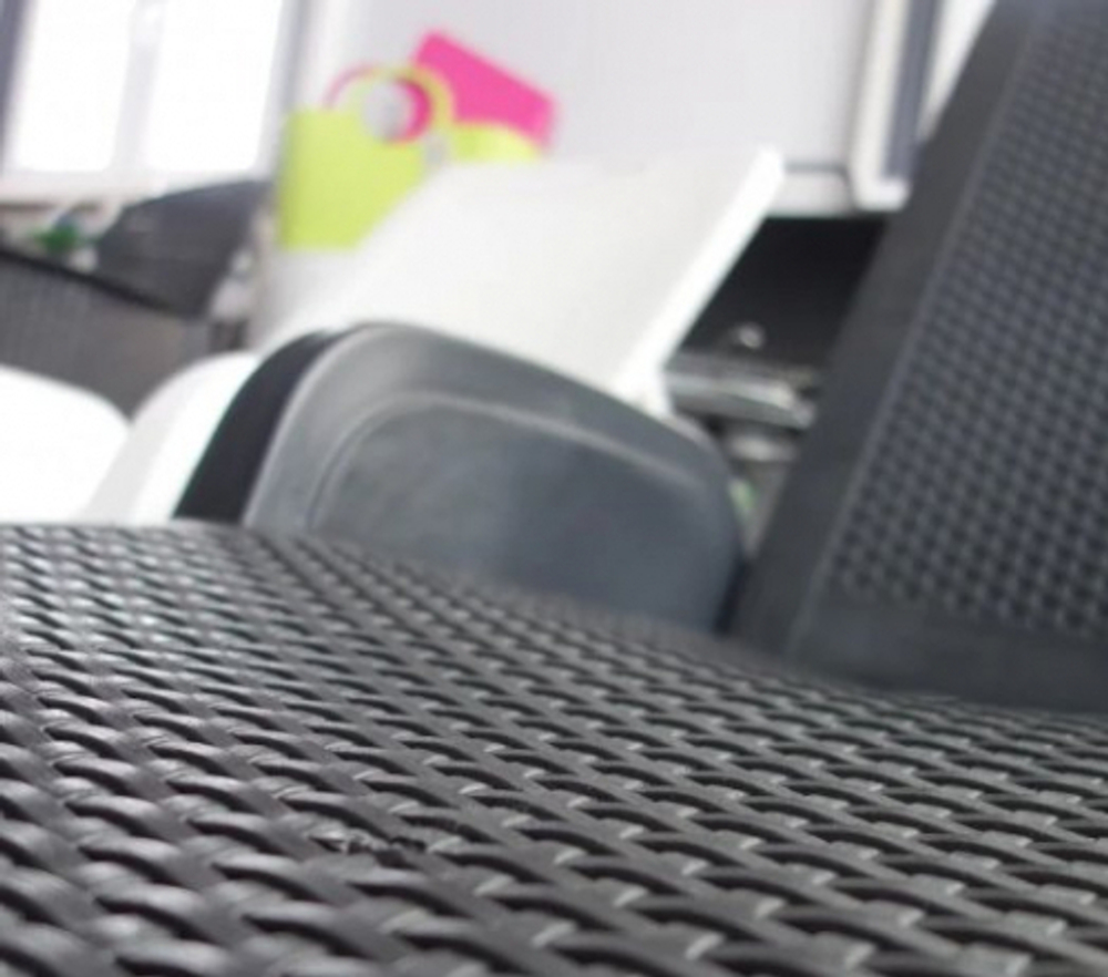 Шезлонг пластиковый, GARDEN RATTAN Pool, антрацит