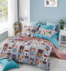 Детское постельное белье Asabella  печатный сатин 1292