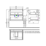 Тумба с умывальником IDDIS Bild, подвесная, 60 см, белый, BIL60W0i95K