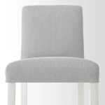 Барный стул со спинкой - BERGMUND IKEA/БЕРГМУНД ИКЕА, 97х45х48см, серый/белый