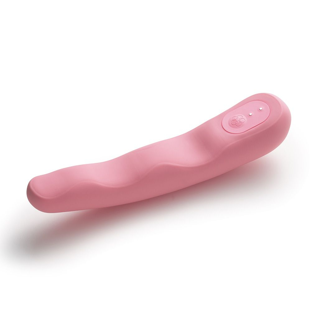 Розовый вибратор iroha Fit Minamozuki Nadeshiko - 17,7 см.