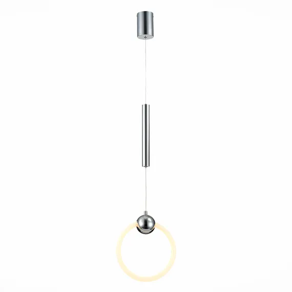 SL1578.103.01 Подвес ST-Luce Хром/Белый,Хром LED 1*15W 3000K GIERA