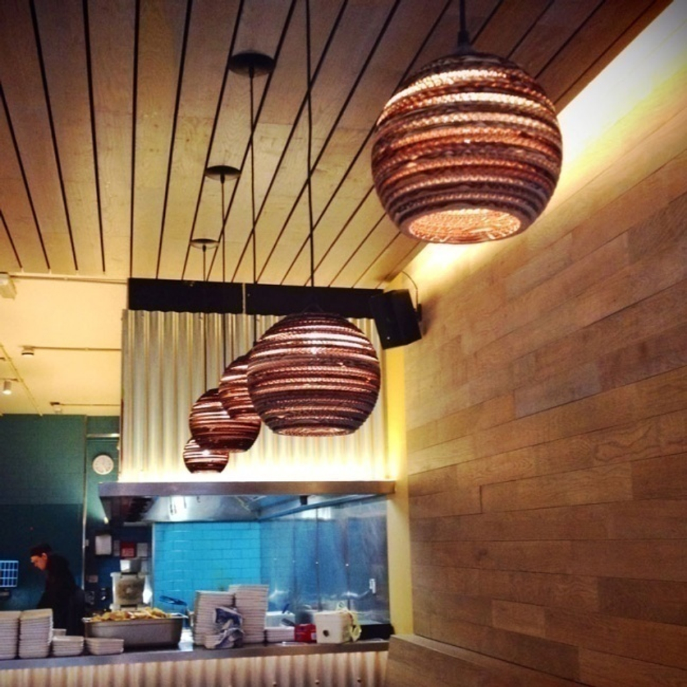 Pendant design lamp Disc Scraplight by Graypants D40