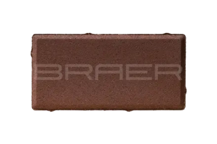 Тротуарная плитка Braer Прямоугольник, Красный, 40 мм
