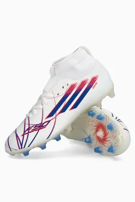 Бутсы adidas F50 League Mid FG/AG Junior - белый