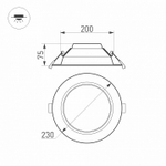 Встраиваемый светильник Arlight CYCLONE 022522(1)