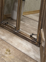 Зеркало "Окно" коричневое 42x4x77 см