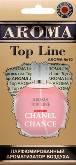Ароматизатор для автомобиля AROMA TOP LINE №10 CHANCE картон