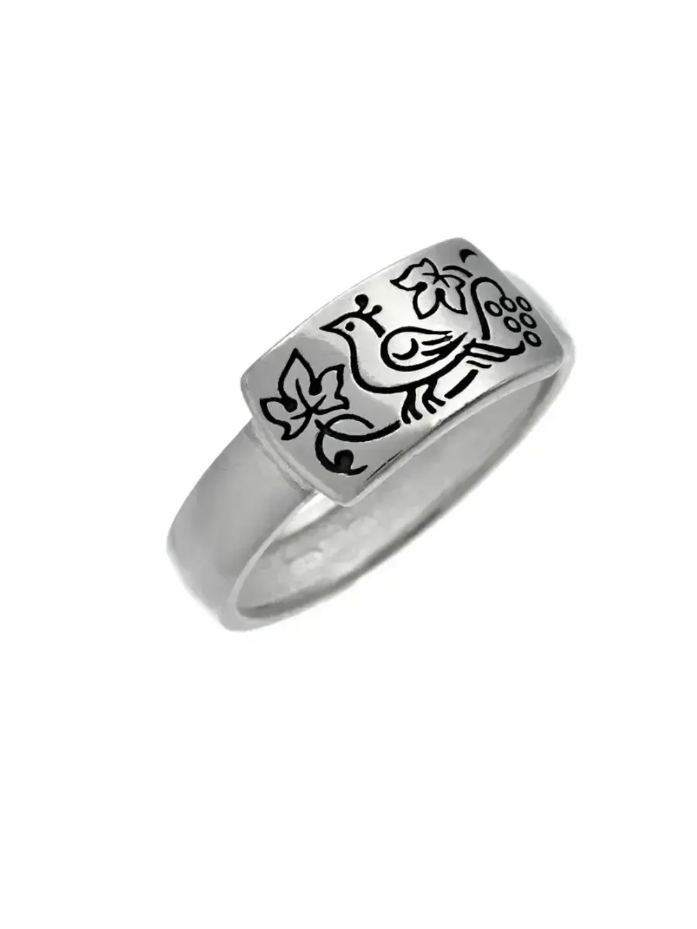 Кольцо из серебра/Чернение