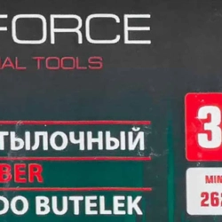 Домкрат бутылочный гидравлический ''PROFI''30т с клапаном на усиленной площадке 150х185мм(h min 262мм, h max 532мм) RockForce##Rock FORCE RF-T93007(DS)
