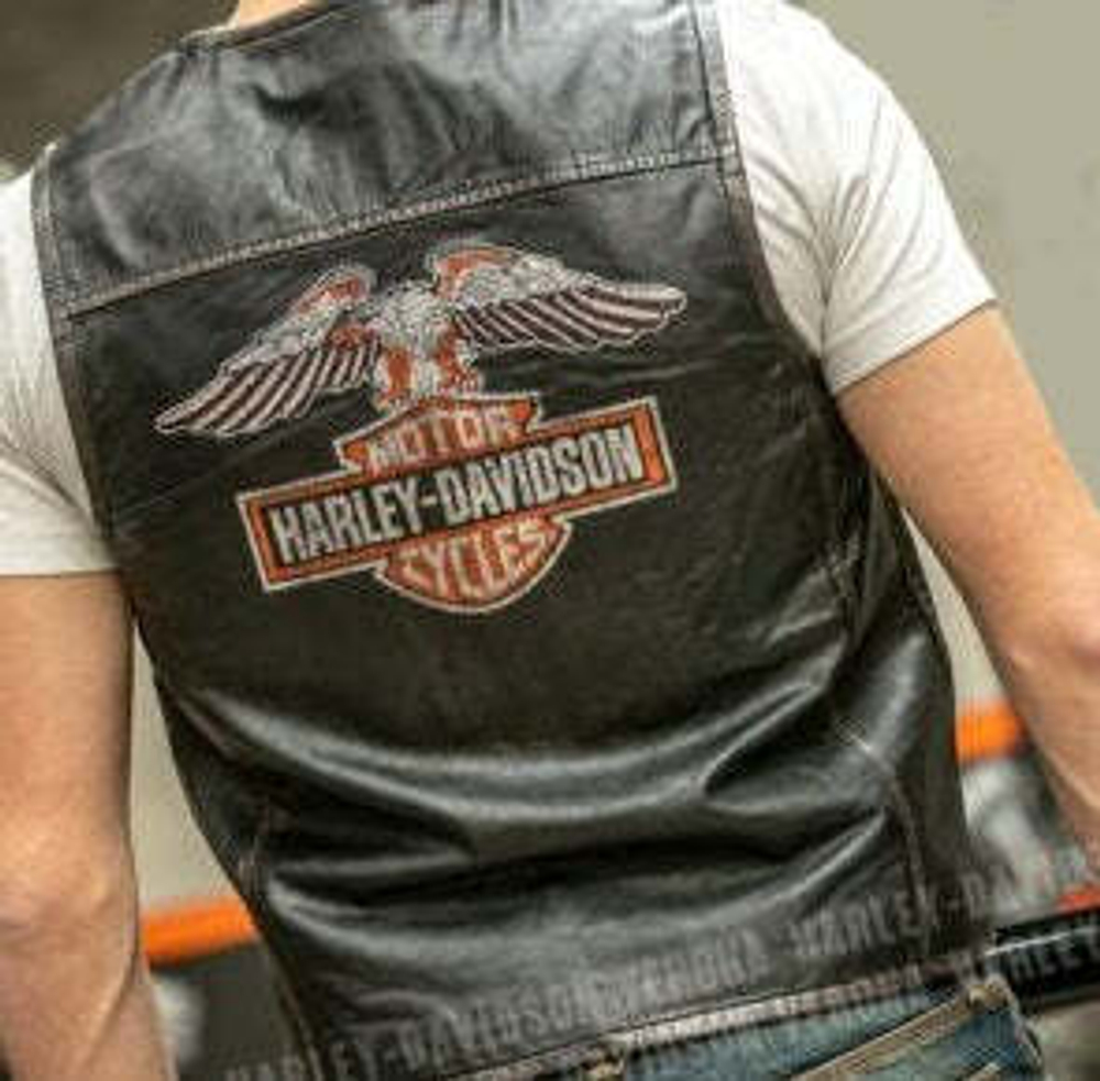 Жилет Eagle Distressed Leather Vest Harley-Davidson