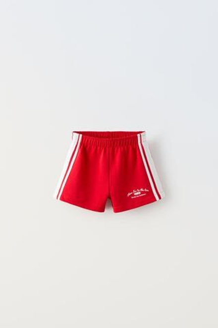 ZARA ШОРТЫ С ЛАМПАСАМИ, КРАСНЫЙ