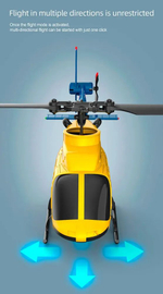 Радиоупраляемый вертолет RC ERA A60 4CH 1/42 BELL-206 Позиционирование оптического потока 120-метровым 6-осевым гироскопом