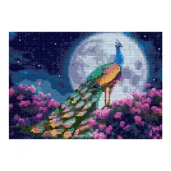 Almazlı Mozaika Lori 21*30 Сm "Павлин в саду"