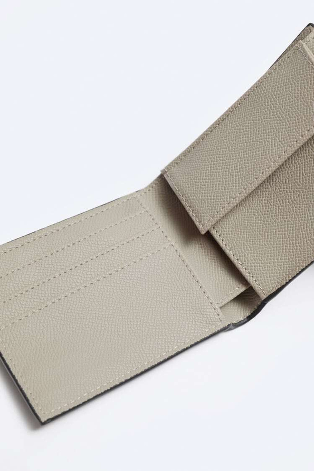 ZARA БУМАЖНИК-КОШЕЛЕК, СЕРЫЙ