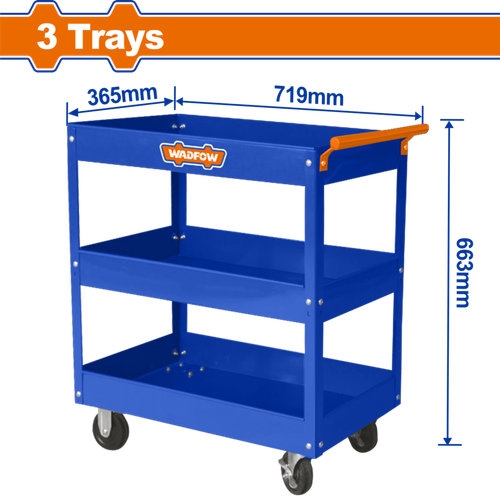 Тележка инструментальная 719х365х663 мм WADFOW WCS1A13