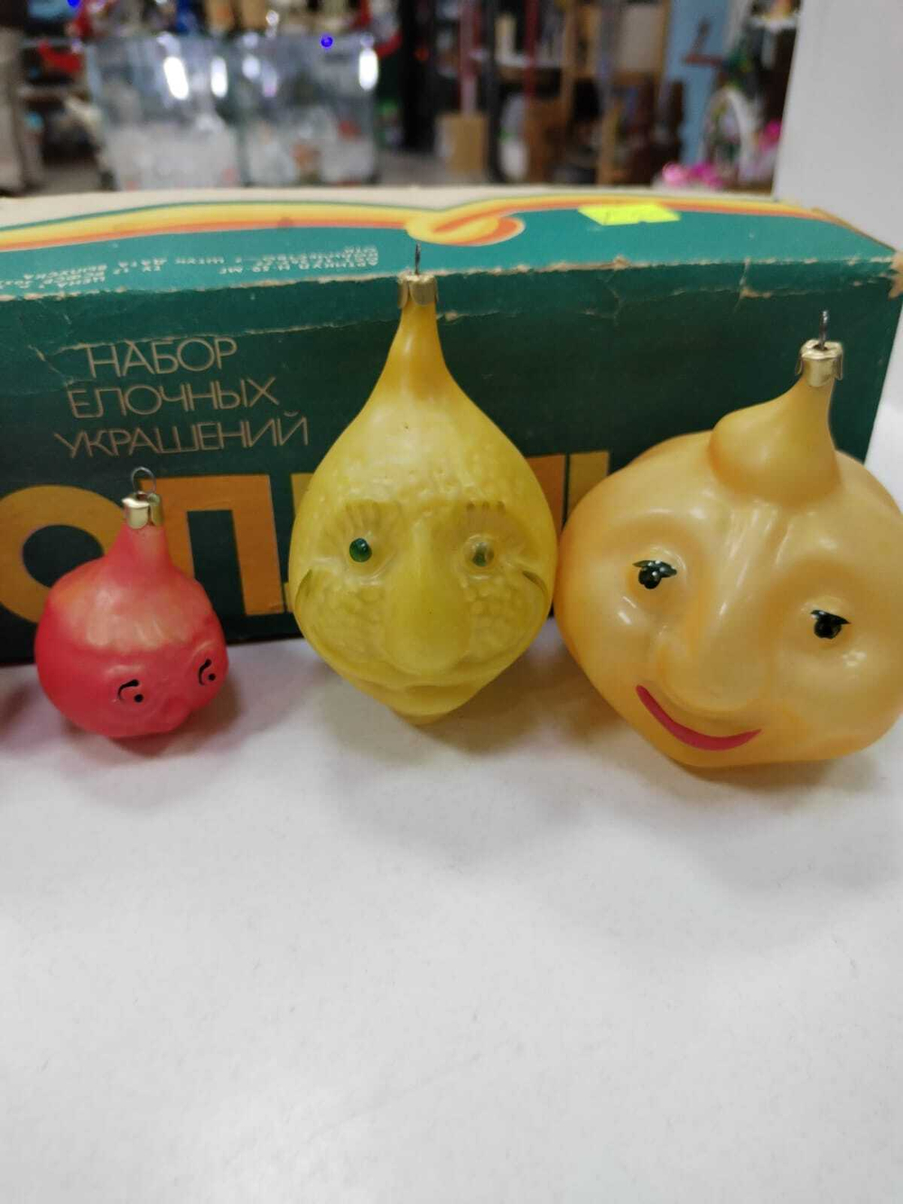Набор елочных игрушек СССР Чиполлино 1970е