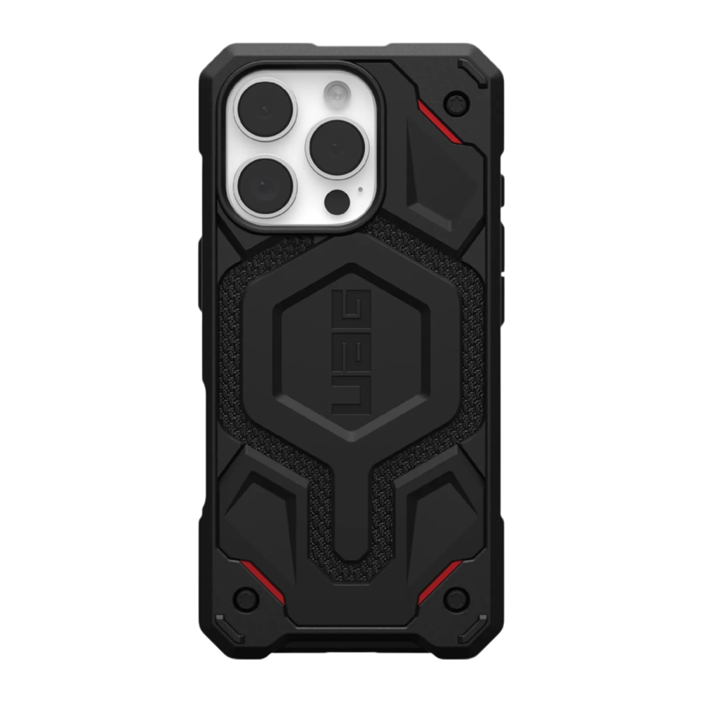 Защитный чехол MagSafe UAG Monarch Pro Kevlar для iPhone 16 Pro Композитный гибридный чехол с очень высоким уровнем защиты при падении и вырезом для Контроллера камеры