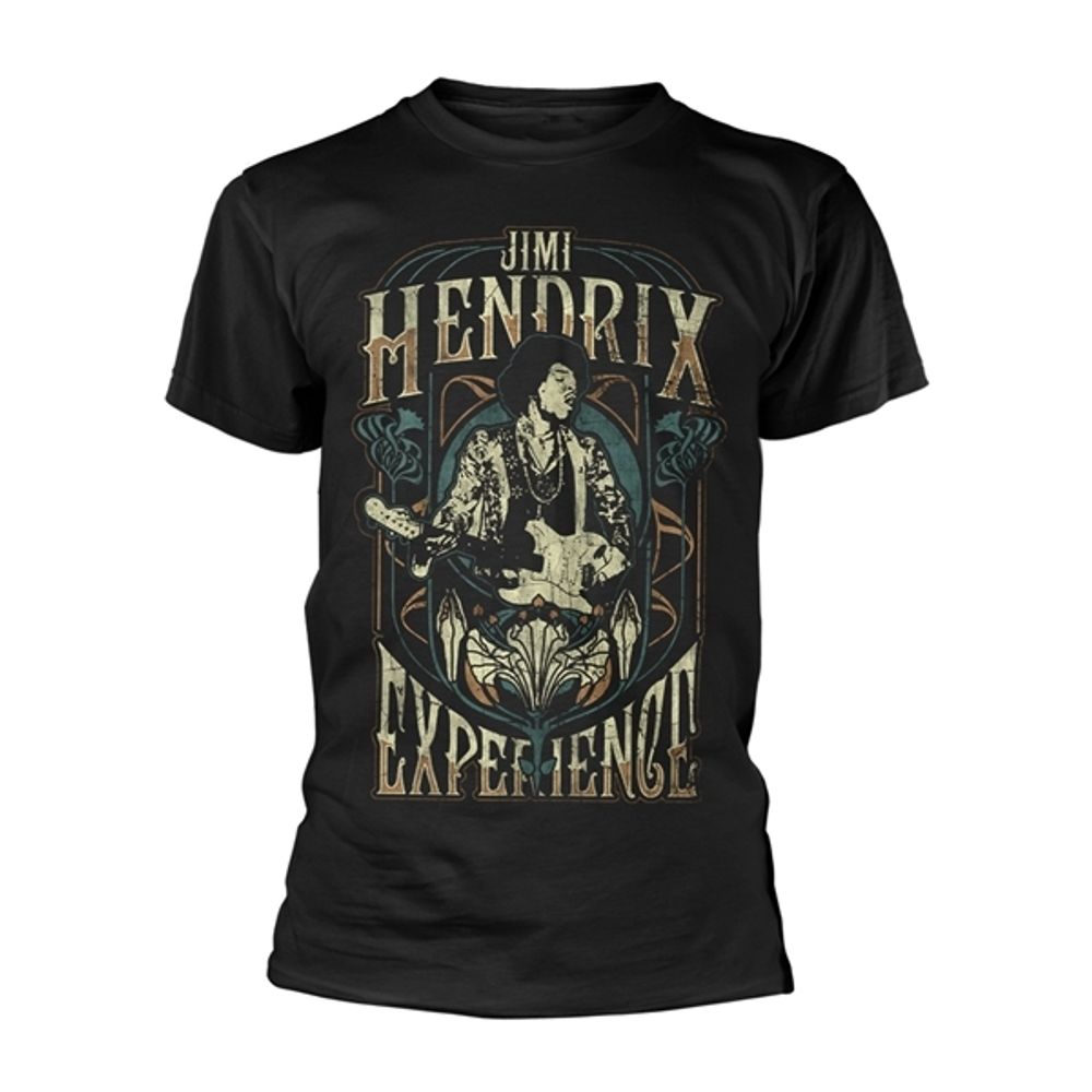 Футболка Мужская Jimi Hendrix - Art Nouveau (Black)