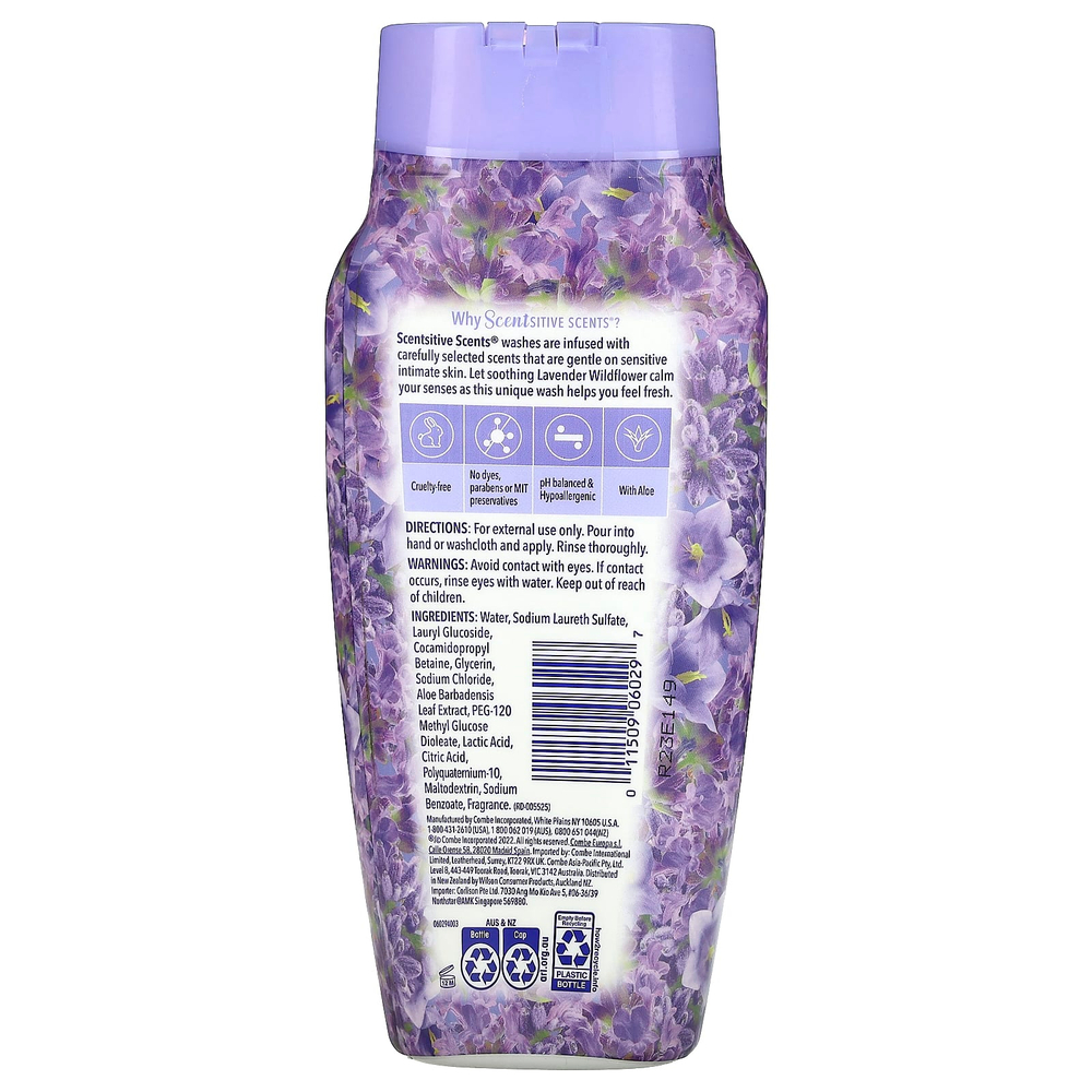 Vagisil, Scentsitive Scents®, средство для ежедневного интимной гигиены, лаванда и полевые цветы, 354 мл (12 жидк. унций)
